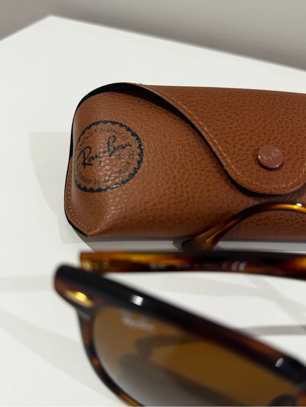Ray-Ban Brown Tortoiseshell Rounded Sunglasses
